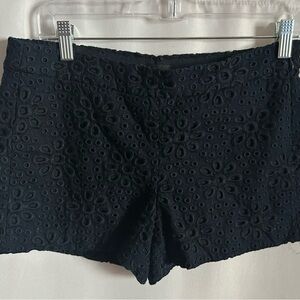 J. Crew navy Eyelet Cotton Shorts - Women